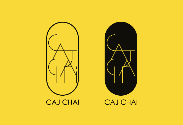 Caj Chai, tea house, tea shop, logo, barcelona