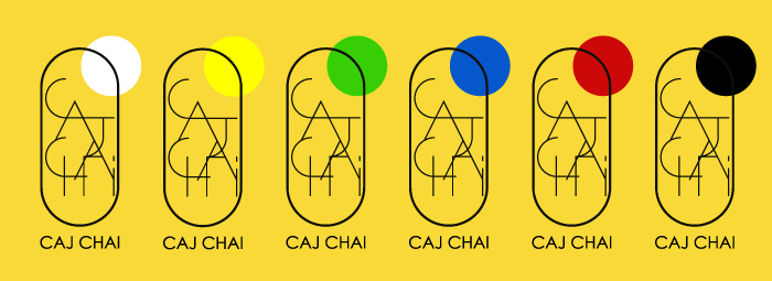 Caj Chai, tea house, tea shop, logo, barcelona