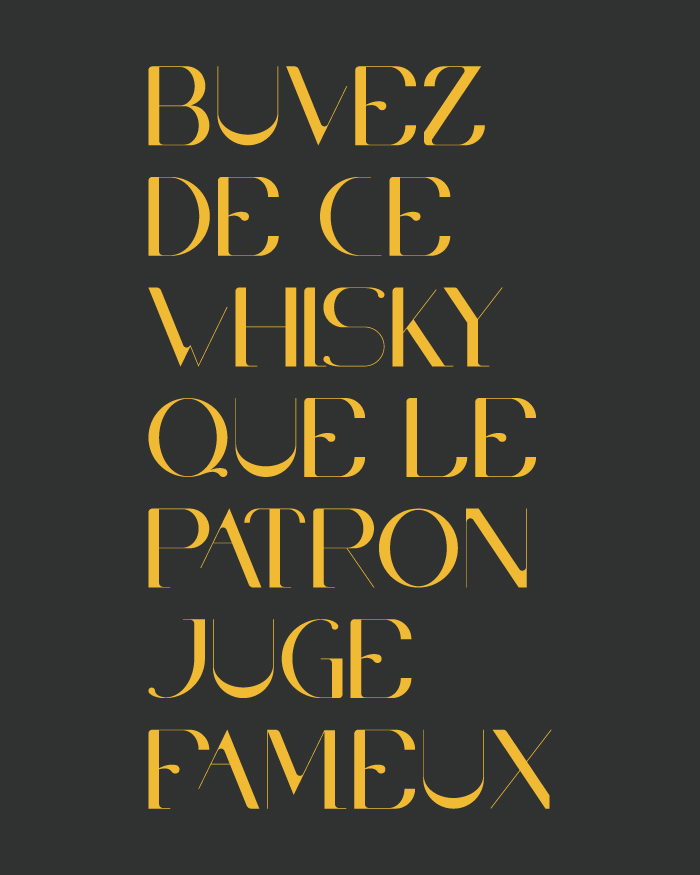 Cha Dao, typography