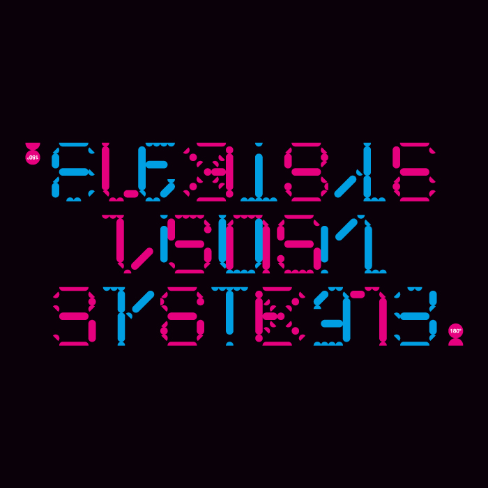 Ambigram, flexible visual systems