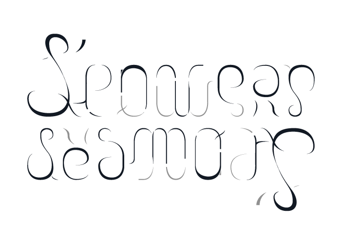 L'envers des mots, ambigram L'envers des mots, ambigram